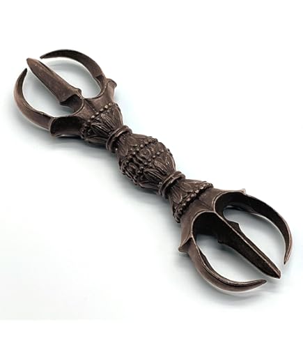 Amazon.co.jp: 密教法具 特大五鈷杵（ごこしょ）22cm◇ヴァジュラ
